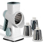 🧀 50% OFF! ✨ 3-in-1 Rotary Cheese Grater – Safe Feeding Port Prevents Cuts, 3 Interchangeable Stainless Steel Blades & Powerful Suction Feet – Grates, Slices & Spiralizes in Seconds 🥕