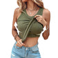 💖LAST DAY SPECIAL SALE💖Ribbed Stretchy Tank Top with Shelf Bra