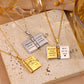 💖 50% OFF! ✨ Openable Heart Book Pendant Necklace – Stainless Steel Engraved Love Letter Locket with Gift Box for Mom, Daughter, Son & Partner 📖