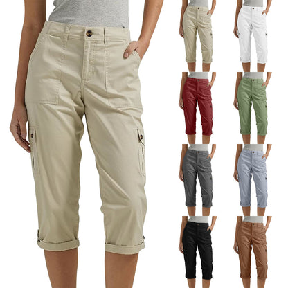 ⏰ LIMITED TIME 50% OFF! 🩳 Women's High-Elasticity Multi-Pocket Casual Shorts – Comfortable, Functional & Perfect for Summer 🌞✨