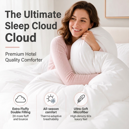 🛏️ LIMITED-TIME 50% OFF! ☁️ Ultra-Soft Luxury Hotel Style Comforter – Cloud-Like Weightlessness, Breathable Fluffiness & All-Season Comfort – Sleep Like Never Before ✨