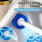 ✨ 50% OFF! ✨ Wall-Mounted Disposable Toilet Brush Set with Cleanser Refills – Preloaded Antibacterial Cleaning Solution, 360° Triple-Layer Rotating Scrub Head, One-Click Touch-Free Ejection & Auto-Lid Storage Caddy – 6/12/18/24/30 Refills 🚽