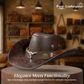 🔥 Pro-Favorite Breathable Cowboy Hat – Cowhide – Sunshield for Outdoor Activities ☀️