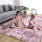 🌈🛏️Gradient Shaggy Plush Area Rug | Cozy, Fluffy Floor Covering for Nurseries, Kids’ Bedrooms, and Play Areas🧶