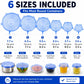🔥 LAST DAY 50% OFF! ✨ Adpartner Silicone Lids for Food Storage (6-Pack) – Elastic Stretch Fit, 100% BPA-Free Food-Grade Silicone & Heat-Resistant -40°C to 230°C – Eco-Friendly Reusable Alternative to Plastic Wrap 🥗