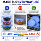 🔥 LAST DAY 50% OFF! ✨ Adpartner Silicone Lids for Food Storage (6-Pack) – Elastic Stretch Fit, 100% BPA-Free Food-Grade Silicone & Heat-Resistant -40°C to 230°C – Eco-Friendly Reusable Alternative to Plastic Wrap 🥗