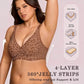 🎉 LIMITED TIME 50% OFF! 🐆 Super Firming Wirefree Jelly Bra with Leopard Print – 3D Suspension Support & Zero-Pressure Memory Foam 💕