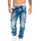 Men's Fashion Stretch Jeans,Minimalist Style Suitable For Summer, Emo Style