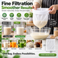 🥛 50% OFF! ✨ High-Density Reusable Food Strainer Bag – Fine Mesh Filters Tiny Particles, Durable Food-Grade Nylon & Drawstring Closure – Perfect for Soy Milk, Juice, Wine & Cold Brew 🧺