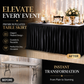 ⏳🔥 LIMITED-TIME 50% OFF! ⏰🌹 Pleated Table Skirt for Events – Elegant Wrinkle-Resistant Polyester with Classic Box Pleats, Stain & Fade Resistant, Effortless Quick Setup – 11 Colors & 3 Sizes for Parties Weddings & Gatherings ✨