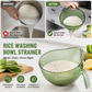 🍚 LIMITED TIME 50% OFF! Wash Rice Without Losing a Grain – Fine Mesh Colander Bowl with Handle. UK Stock ✨