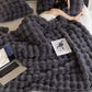 ☁️ 50% OFF! ✨ Luxury Double-Sided Soft Fluffy Flannel Blanket – Textured Polyester with Lightweight Warmth, 4 Sizes & 5 Colors – Machine Washable Cozy Layer for Bed, Couch, Travel & Camping 🎁