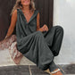 🌸 LIMITED TIME 50% OFF! 💥 Women's Relaxed Hooded Sleeveless Jumpsuit – Loose Fit, Breathable & Stylish 🌿