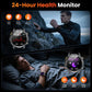 ⌚ Military Smartwatch – 1.7" AMOLED, 1100mAh Battery, IP68 & 110+ Sports Modes 🔦