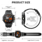 ⌚ Military Smartwatch – 1.7" AMOLED, 1100mAh Battery, IP68 & 110+ Sports Modes 🔦