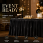 ⏳🔥 LIMITED-TIME 50% OFF! ⏰🌹 Pleated Table Skirt for Events – Elegant Wrinkle-Resistant Polyester with Classic Box Pleats, Stain & Fade Resistant, Effortless Quick Setup – 11 Colors & 3 Sizes for Parties Weddings & Gatherings ✨