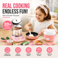 🎁 BEST GIFT FOR KIDS 50% OFF! 🍳 Children's Real Cooking Mini Kitchen Toys – 22 PCS Set, Functional Play for Little Chefs ✨