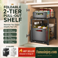 📦 50% OFF! ✨ 2-Tier Pull-Out Shelf – Independent Double-Tier Sliding, 5-Level Height Adjustable & Sturdy Carbon Steel – Maximize Cabinet Storage Effortlessly 💪