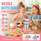 🎁 BEST GIFT FOR KIDS 50% OFF! 🍳 Children's Real Cooking Mini Kitchen Toys – 22 PCS Set, Functional Play for Little Chefs ✨