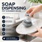🥳 HOT SALE! 🥳 💞 10K+ SOLD! Soap-Dispensing Scrubber Brush – Built-In Press-to-Dispense Soap Reservoir, Dense Woven PET Non-Scratch Scrubbing Head & Ergonomic Raised Grip – Detachable Replaceable Head for Pots Pans & Dishes ✅