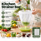 🥛 50% OFF! ✨ High-Density Reusable Food Strainer Bag – Fine Mesh Filters Tiny Particles, Durable Food-Grade Nylon & Drawstring Closure – Perfect for Soy Milk, Juice, Wine & Cold Brew 🧺