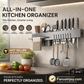 🍽️ 50% OFF! ✨ Multifunctional Kitchen Chopstick Cage & Knife Holder – Zoned Storage, Hollowed Drainage Design & Premium Carbon Steel – Clear Messy Countertops in One Go 👨‍🍳