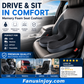 🚗 50% OFF! ✨ Ergonomic Non-Slip Memory Foam Car Seat Cushion – Orthopedic Sciatica & Tailbone Pressure Relief, High-Density Rebound Foam & Breathable 3D Mesh – Anti-Slip Silicone Base for Cars, Office & Gaming Chairs 💺