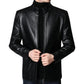 💥Men’s Warm Plush Lining Leather Jacket Coat🔥