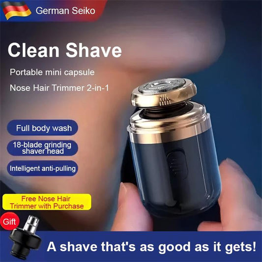 2-in-1 Multifunctional Convenient Capsule Electric Smart Shaver