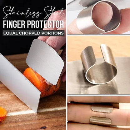 🎉 2026 SALE 50% OFF! 💞 Stainless Steel Adjustable Finger Guard – Kitchen Safe, Rust-Proof & Comfortable for Left or Right Hand 🔪