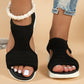 Breathable mesh platform sandals for women