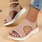 Breathable mesh platform sandals for women