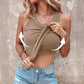 💖LAST DAY SPECIAL SALE💖Ribbed Stretchy Tank Top with Shelf Bra