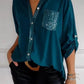 2024 Casual patchwork top with sequins