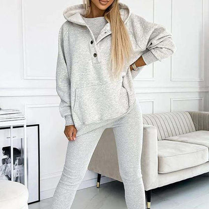 👚 60% OFF + LIMITED STOCK! 💜 Hooded Sweatshirt Suit - Ultra-Soft Fabric with Relaxed Fit for Lounge or Sportswear, Quick-Dry & Comfortable 🏃‍♀️📦