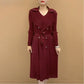 🎁High-end clothing designed for moms🎉Autumn Hot Sale🎉Fashionable Pleated Suit Collar Fake Two-piece Trench Coat