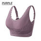 Plus Size 3D Lace Side Clasp Push-up Bra