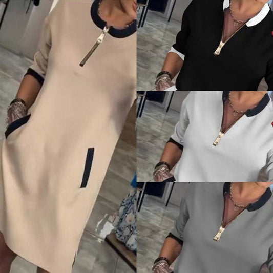 🥰 limited-time offer price 🥰Women’s Trendy Casual V Neck 3/4 Sleeve Dress