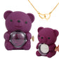 ⏰🌹Valentine's Day Surprise Sale 50% OFF!!💝Cute Teddy Bear with Preserved Rose--Necklace📿+Eternal Rose🌹+Teddy Bear🧸