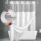 🔥 HOT SALE 50% OFF! 🔥 Waffle Shower Curtain – Hotel Style, 180GSM, Water-Repellent, 183×190cm 🚿
