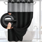 🔥 HOT SALE 50% OFF! 🔥 Waffle Shower Curtain – Hotel Style, 180GSM, Water-Repellent, 183×190cm 🚿