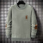 Men's Pullover Sweater with Plush Lining