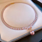 Vintage Elegant Zirconia Imitation Pearl Necklace & Earrings
