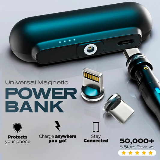 3-in-1 plug mini portable magnetic power bank