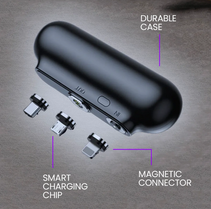 3-in-1 plug mini portable magnetic power bank