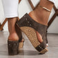 📢📢50% OFF !! ⏰Women's Wedge Sandals with Studded Details
