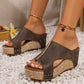 📢📢50% OFF !! ⏰Women's Wedge Sandals with Studded Details
