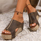 📢📢50% OFF !! ⏰Women's Wedge Sandals with Studded Details