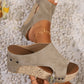 📢📢50% OFF !! ⏰Women's Wedge Sandals with Studded Details