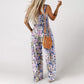 ✨ 50% OFF NOW! 🌼 Women’s Floral Sleeveless Jumpsuit – Smocked Bust & Wide-Leg Summer Chic 👒🏖️
